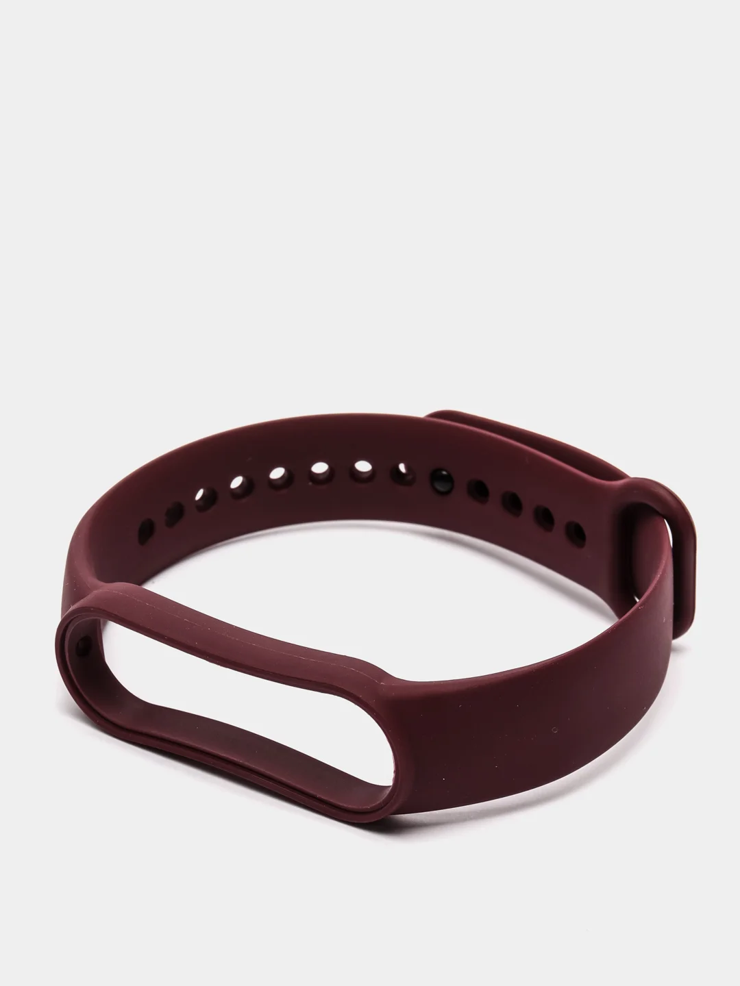 Багровый фирменный ремешок для браслета Xiaomi Mi Band 5 / 6 силиконовый ми бэнд