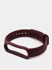 Багровый фирменный ремешок для браслета Xiaomi Mi Band 5 / 6 силиконовый ми бэнд