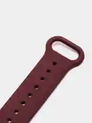Багровый фирменный ремешок для браслета Xiaomi Mi Band 5 / 6 силиконовый ми бэнд