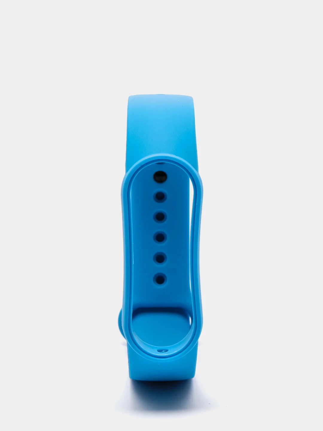 Синий фирменный ремешок для браслета Xiaomi Mi Band 5 / 6 силиконовый ми бэнд
