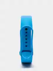 Синий фирменный ремешок для браслета Xiaomi Mi Band 5 / 6 силиконовый ми бэнд