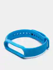Синий фирменный ремешок для браслета Xiaomi Mi Band 5 / 6 силиконовый ми бэнд