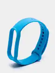 Синий фирменный ремешок для браслета Xiaomi Mi Band 5 / 6 силиконовый ми бэнд