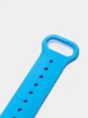Синий фирменный ремешок для браслета Xiaomi Mi Band 5 / 6 силиконовый ми бэнд
