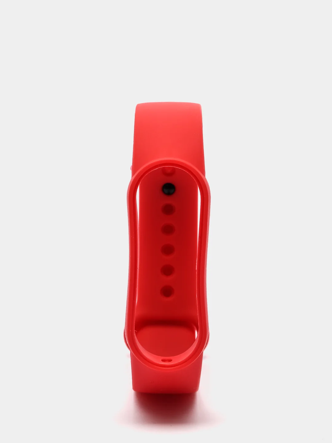 Красный фирменный ремешок для браслета Xiaomi Mi Band 5 / 6 силиконовый ми бэнд