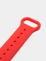 Красный фирменный ремешок для браслета Xiaomi Mi Band 5 / 6 силиконовый ми бэнд