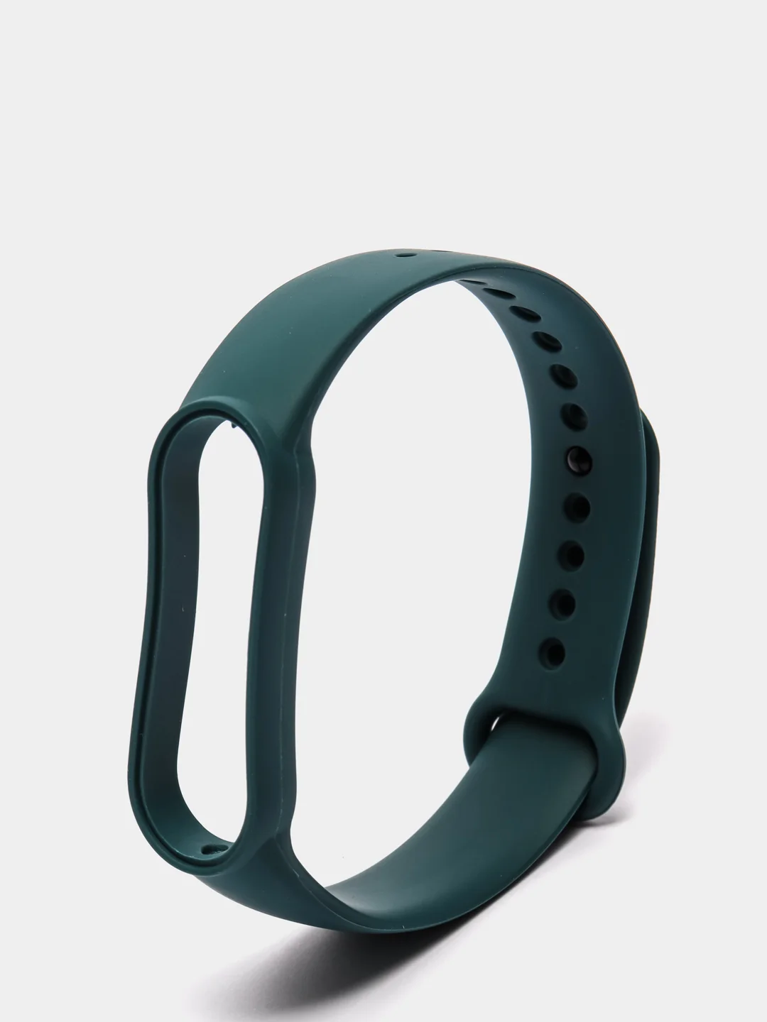 Зеленый фирменный ремешок для браслета Xiaomi Mi Band 5 / 6 силиконовый ми бэнд