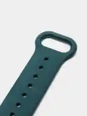 Зеленый фирменный ремешок для браслета Xiaomi Mi Band 5 / 6 силиконовый ми бэнд