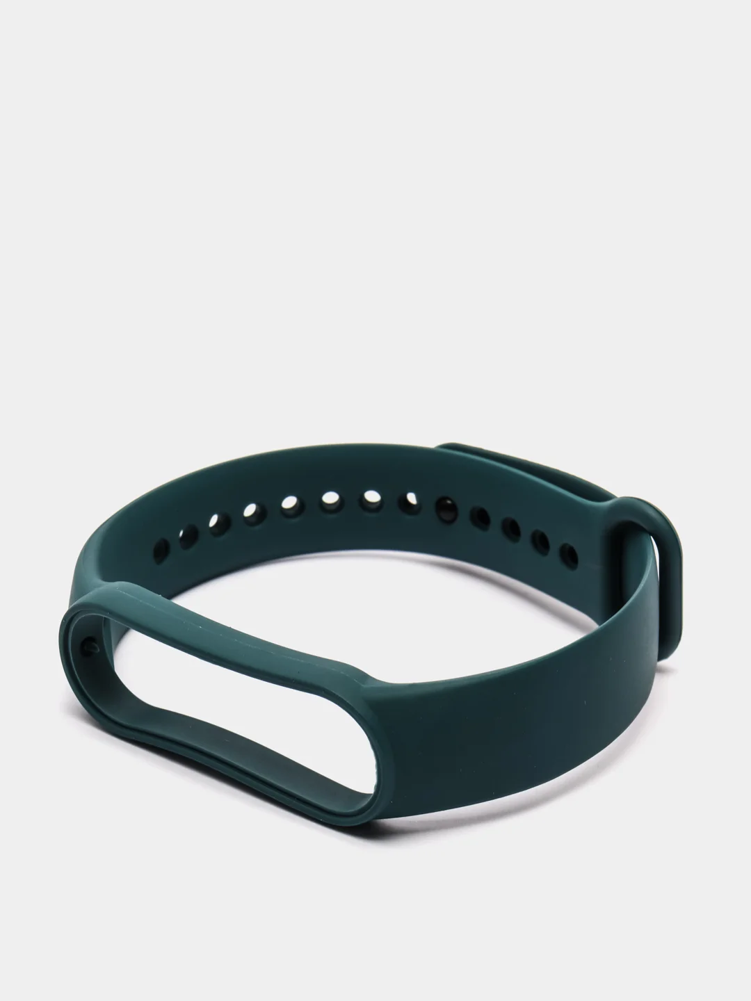 Зеленый фирменный ремешок для браслета Xiaomi Mi Band 5 / 6 силиконовый ми бэнд