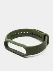 Зелёный хаки фирменный ремешок для браслета Xiaomi Mi Band 5 / 6 силиконовый ми бэнд