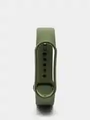 Зелёный хаки фирменный ремешок для браслета Xiaomi Mi Band 5 / 6 силиконовый ми бэнд