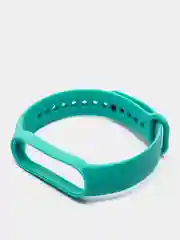Бирюзовый фирменный ремешок для браслета Xiaomi Mi Band 5 / 6 силиконовый ми бэнд