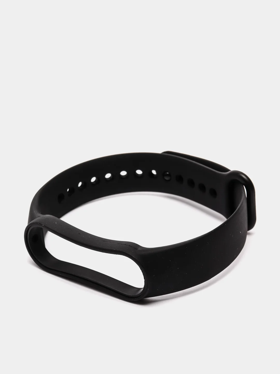 Черный фирменный ремешок для браслета Xiaomi Mi Band 5 / 6 силиконовый ми бэнд