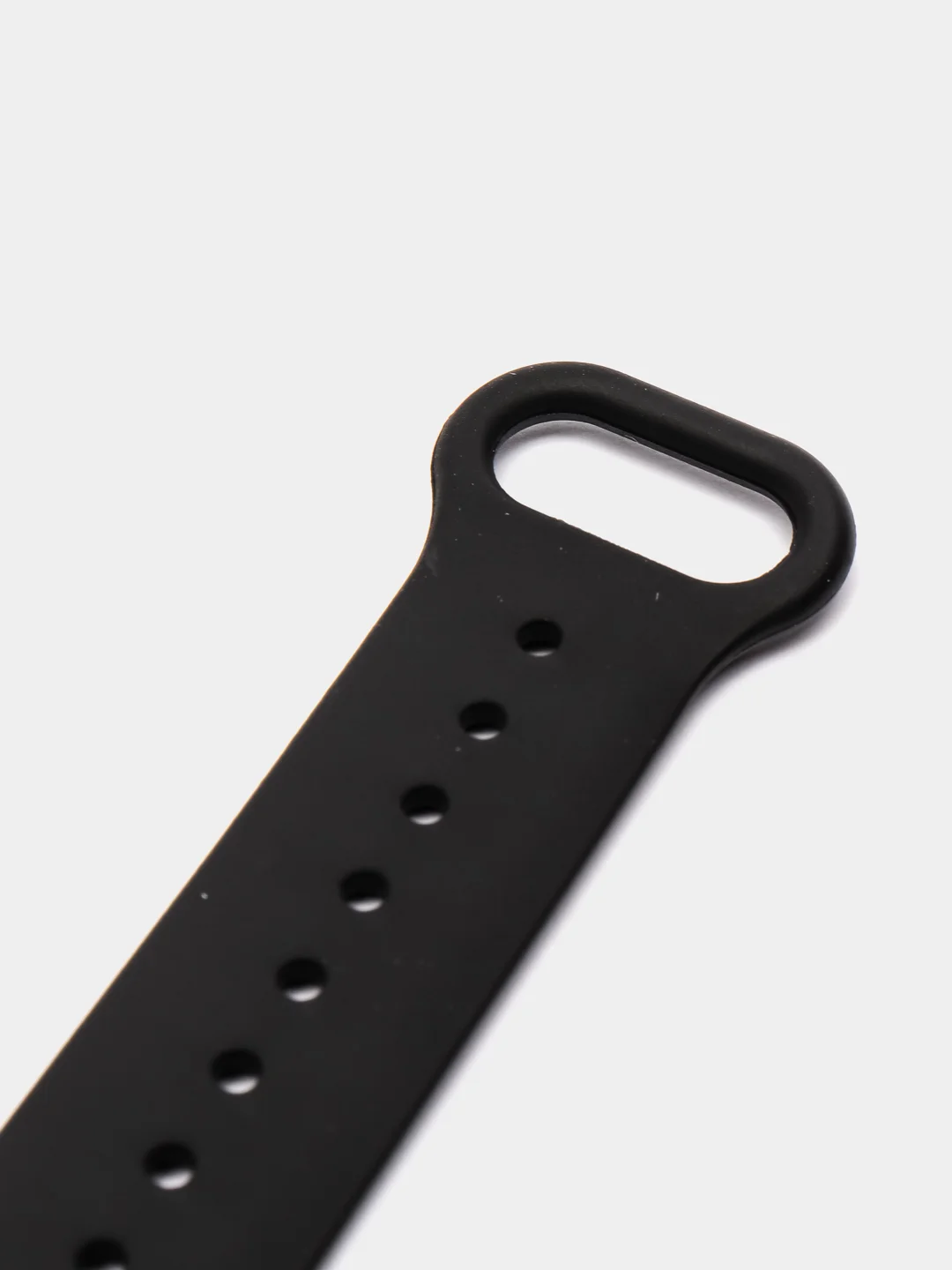 Черный фирменный ремешок для браслета Xiaomi Mi Band 5 / 6 силиконовый ми бэнд