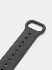 Угольный фирменный ремешок для браслета Xiaomi Mi Band 5 / 6 силиконовый ми бэнд