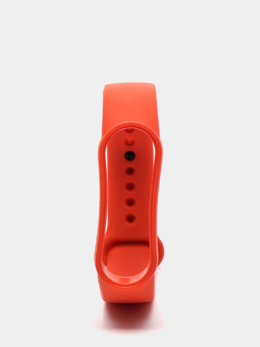 Оранжевый фирменный ремешок для браслета Xiaomi Mi Band 5 / 6 силиконовый ми бэнд