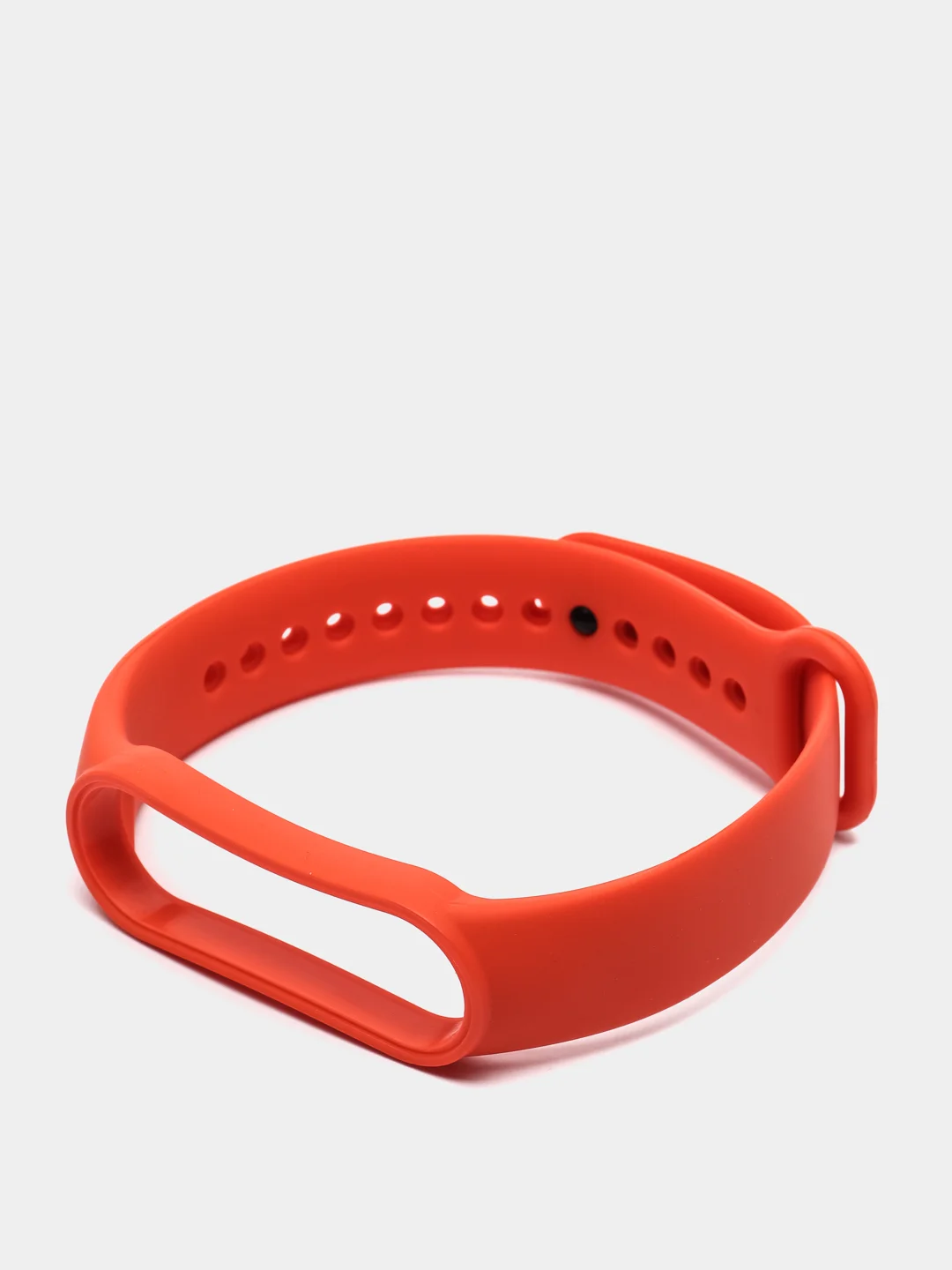 Оранжевый фирменный ремешок для браслета Xiaomi Mi Band 5 / 6 силиконовый ми бэнд