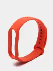 Оранжевый фирменный ремешок для браслета Xiaomi Mi Band 5 / 6 силиконовый ми бэнд