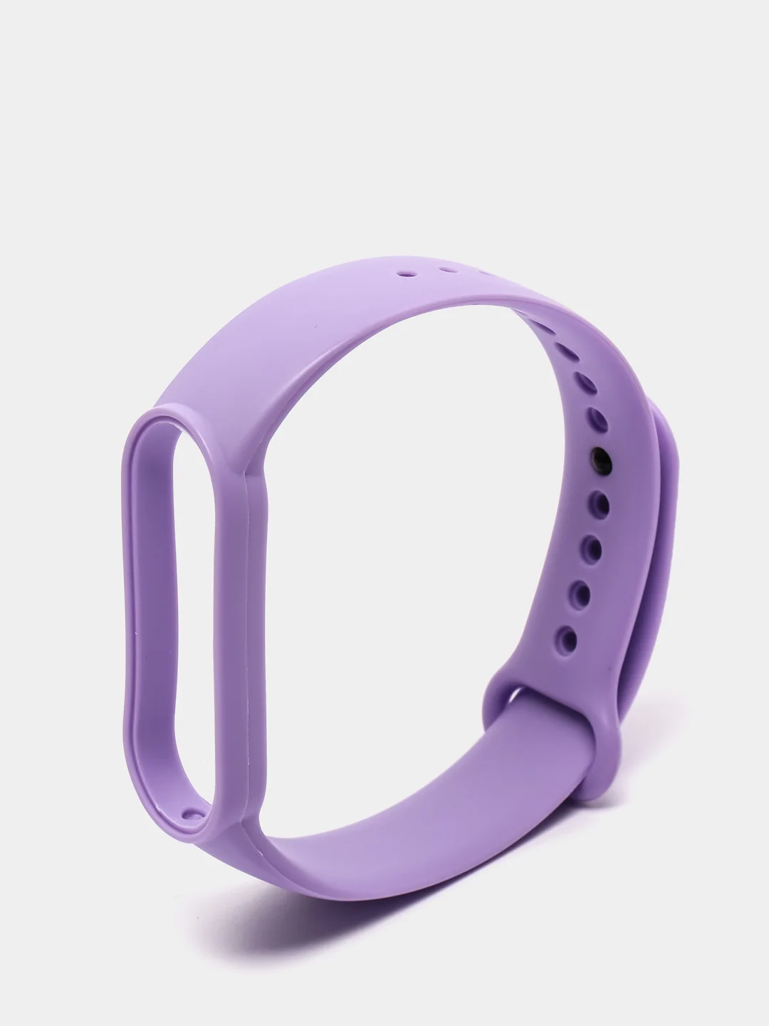 Лавандовый фирменный ремешок для браслета Xiaomi Mi Band 5 / 6 силиконовый ми бэнд