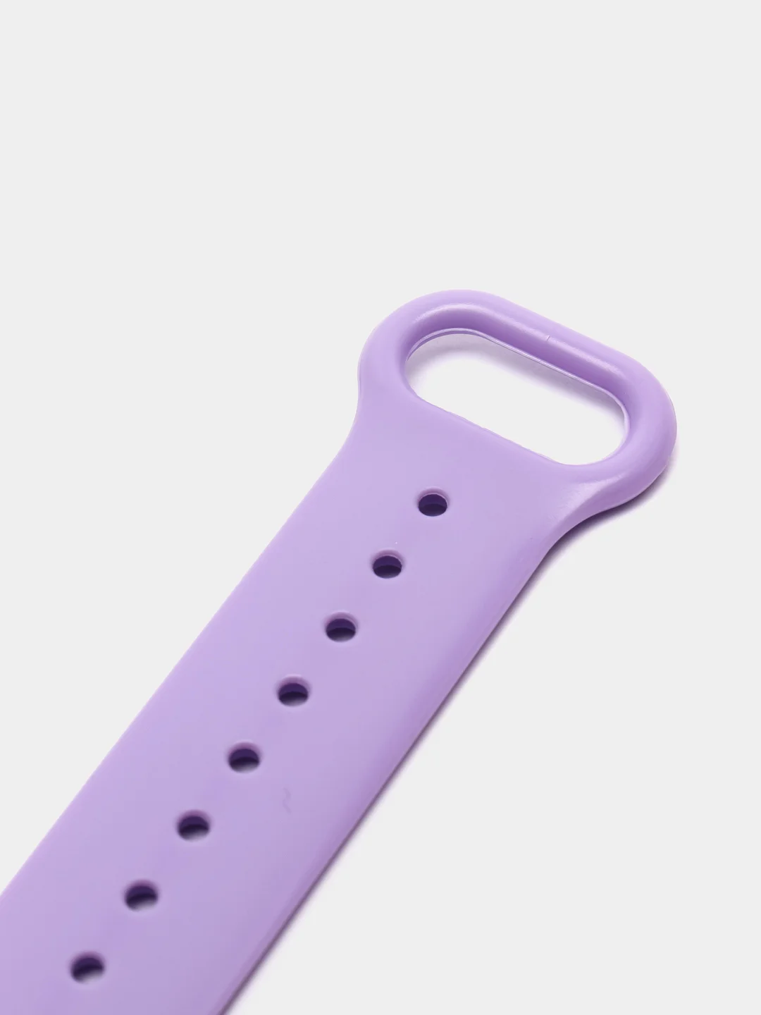 Лавандовый фирменный ремешок для браслета Xiaomi Mi Band 5 / 6 силиконовый ми бэнд