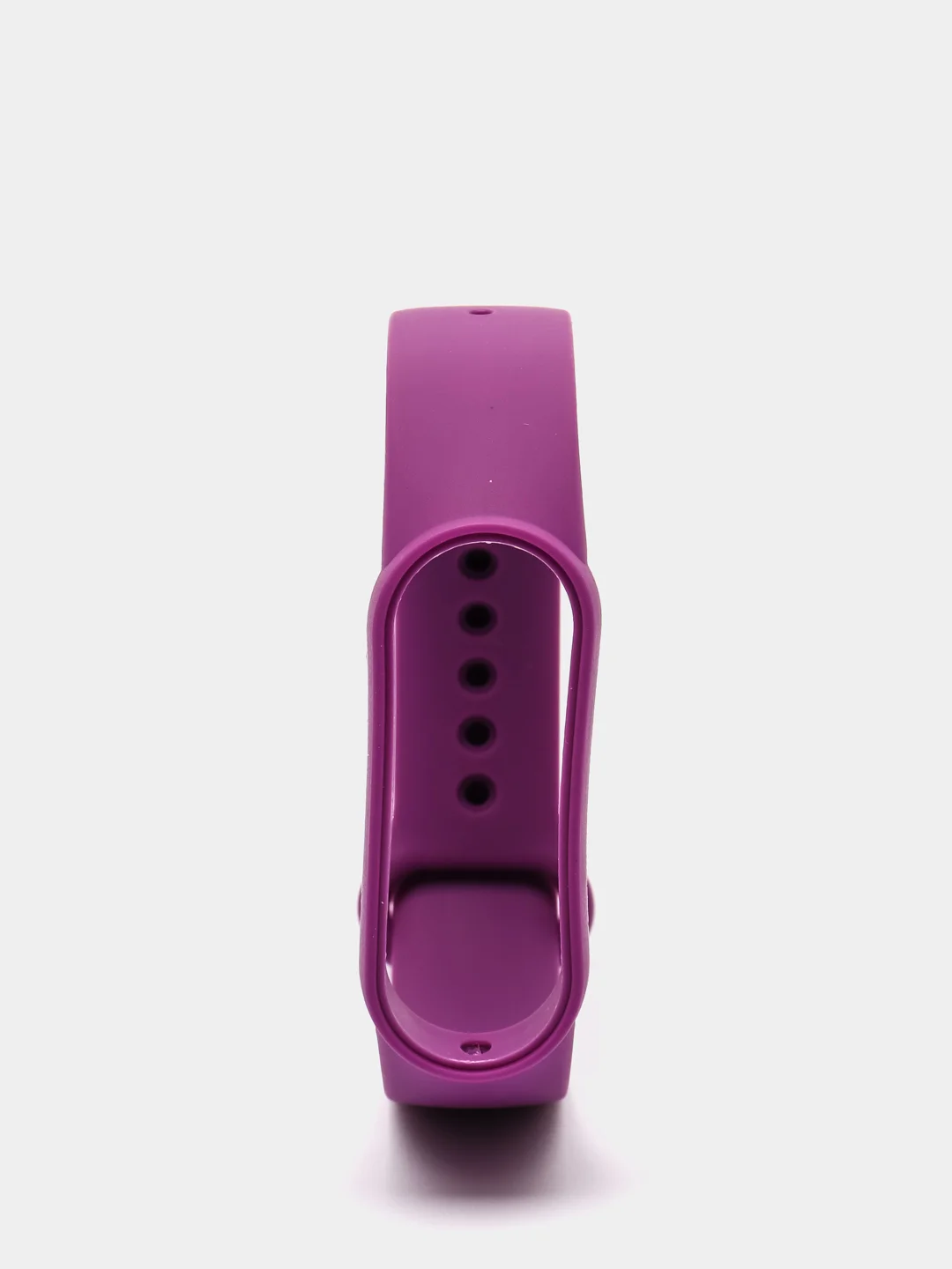 Фиолетовый фирменный ремешок для браслета Xiaomi Mi Band 5 / 6 силиконовый ми бэнд