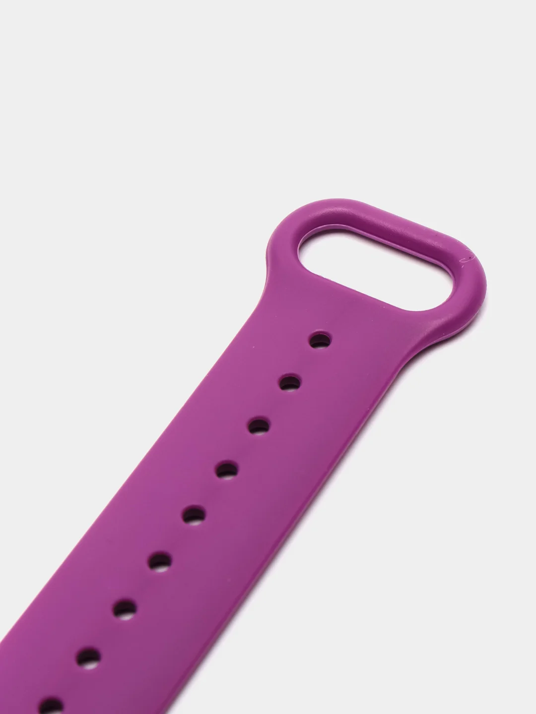 Фиолетовый фирменный ремешок для браслета Xiaomi Mi Band 5 / 6 силиконовый ми бэнд