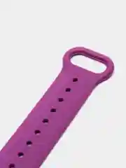 Фиолетовый фирменный ремешок для браслета Xiaomi Mi Band 5 / 6 силиконовый ми бэнд