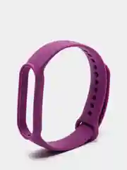 Фиолетовый фирменный ремешок для браслета Xiaomi Mi Band 5 / 6 силиконовый ми бэнд