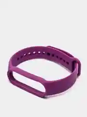 Фиолетовый фирменный ремешок для браслета Xiaomi Mi Band 5 / 6 силиконовый ми бэнд
