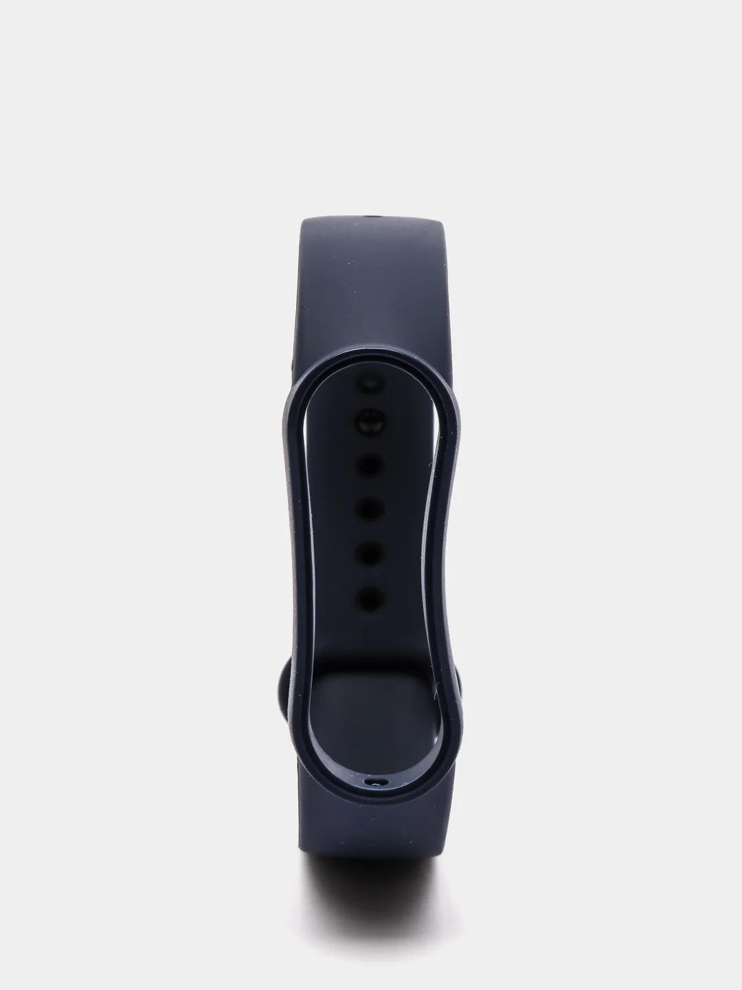 Синий меланж фирменный ремешок для браслета Xiaomi Mi Band 5 / 6 силиконовый ми бэнд