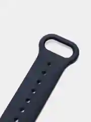 Синий меланж фирменный ремешок для браслета Xiaomi Mi Band 5 / 6 силиконовый ми бэнд