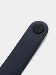 Синий меланж фирменный ремешок для браслета Xiaomi Mi Band 5 / 6 силиконовый ми бэнд