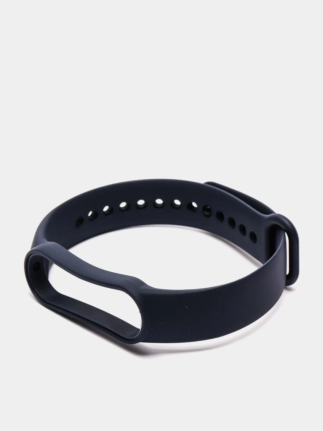 Синий меланж фирменный ремешок для браслета Xiaomi Mi Band 5 / 6 силиконовый ми бэнд