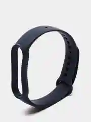 Синий меланж фирменный ремешок для браслета Xiaomi Mi Band 5 / 6 силиконовый ми бэнд