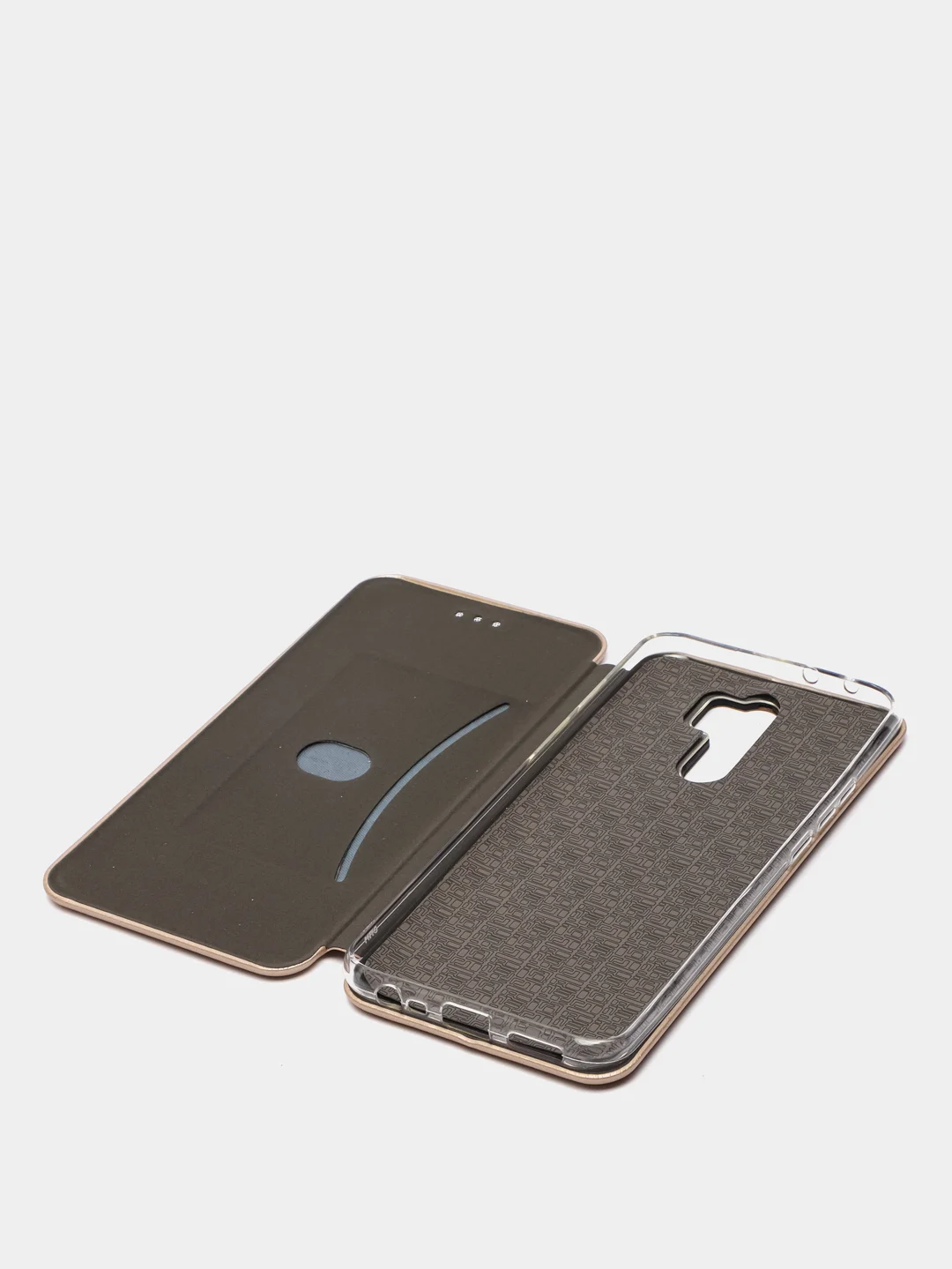 Золотой чехол-книжка Xiaomi Redmi 9 (Сяоми Редми 9)
