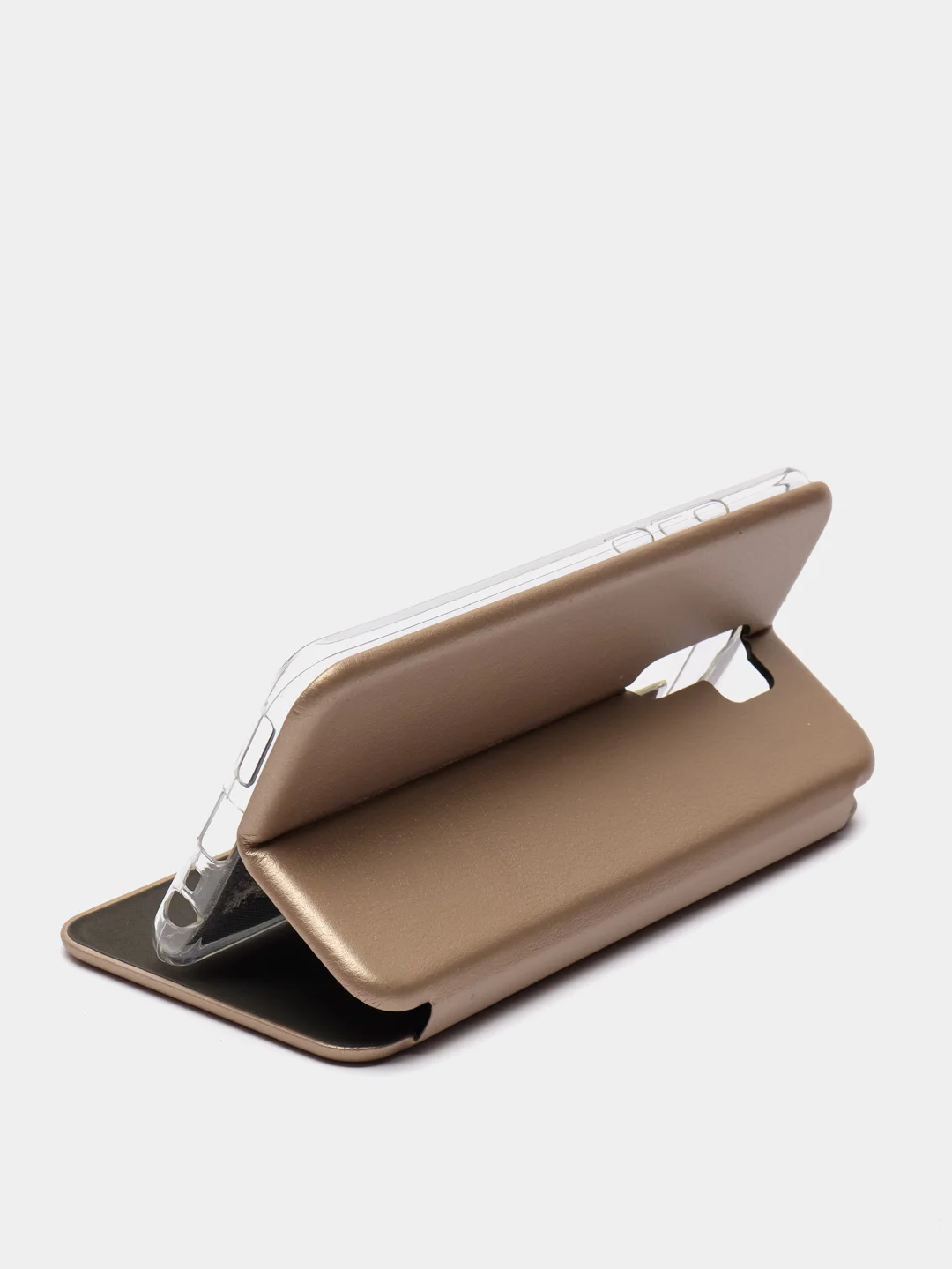 Золотой чехол-книжка Xiaomi Redmi 9 (Сяоми Редми 9)