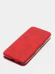 Чехол-книжка для Honor 30 с закругленными краями, красный