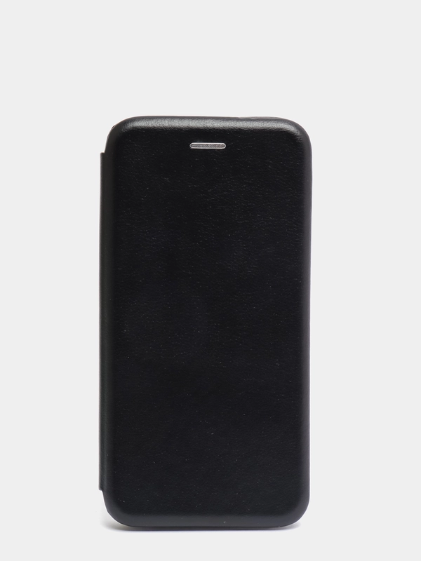 Чехол-книжка для Xiaomi Redmi Note 8 с закругленными краями, черный