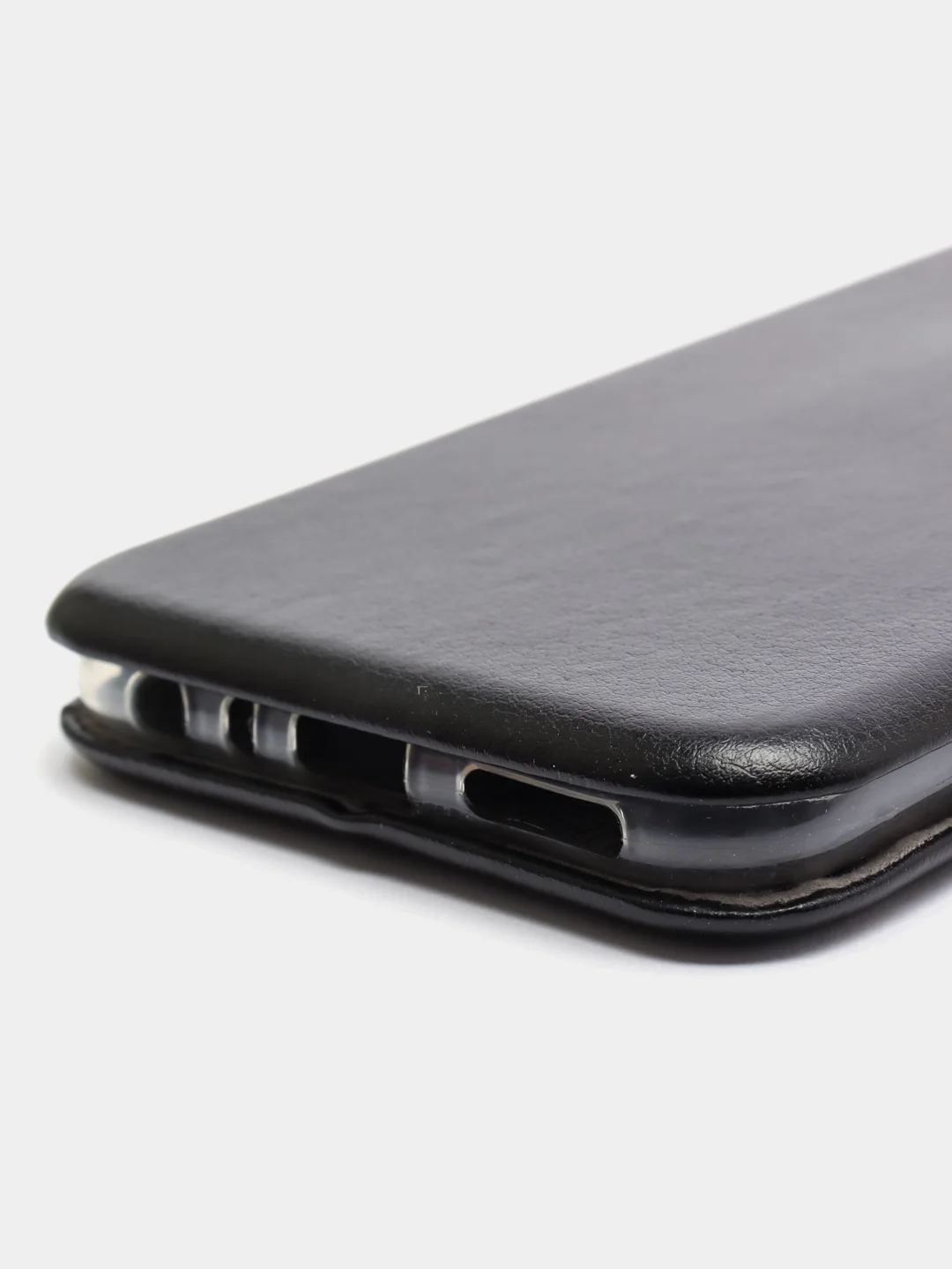 Чехол-книжка для Xiaomi Redmi Note 8 с закругленными краями, черный