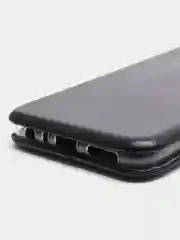 Чехол-книжка для Xiaomi Redmi Note 8 с закругленными краями, черный