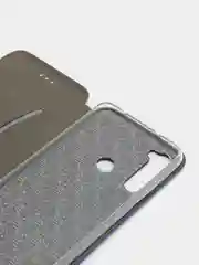 Чехол-книжка для Xiaomi Redmi Note 8 с закругленными краями, синий