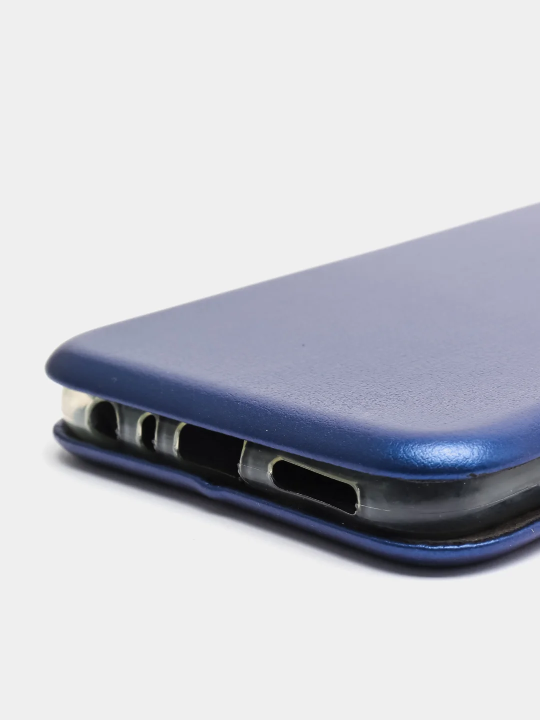 Чехол-книжка для Xiaomi Redmi Note 8 с закругленными краями, синий