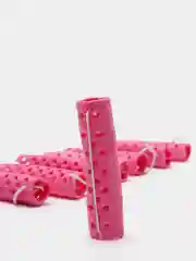 Розовый бигуди резиновые, 8 шт