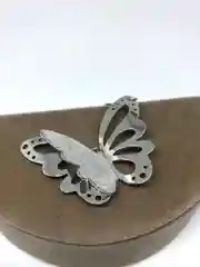 Серебряный серьги "Бабочки" с серебристым напылением
