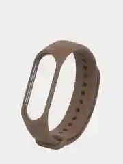 Коричневый силиконовый ремешок на Xiaomi Mi Band 3/4