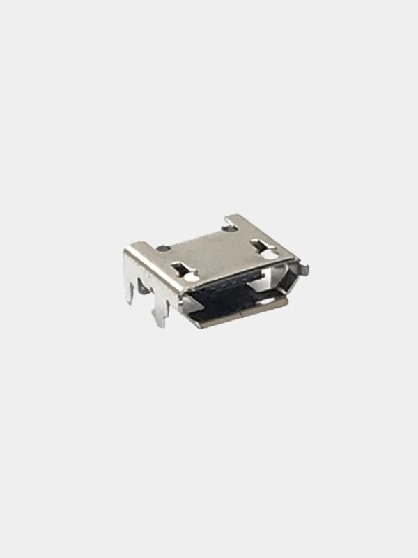 5 штук Гнездо micro-USB 5конт smd (нижнее крепление, 4 крепежа в плату) разъем микроюсб