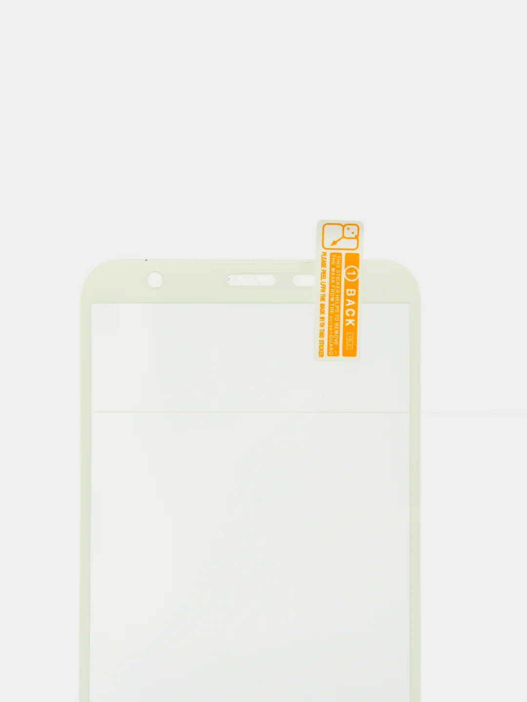 Белый защитное стекло Samsung J4 Plus / J6 Plus