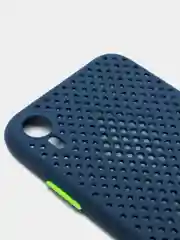 Синий охлаждающий чехол для iPhone (Айфон) 6, 6S, 7, 8, Plus, SE 20, X, XS, XR, 11 Pro Max, 12