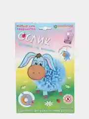 Набор для творчества. Изготовление фигурки из помпона Ослик. kлеvер