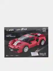 Красный конструктор на радиоуправлении "Гоночная машинка Ferrari CaDA",  отличный подарок